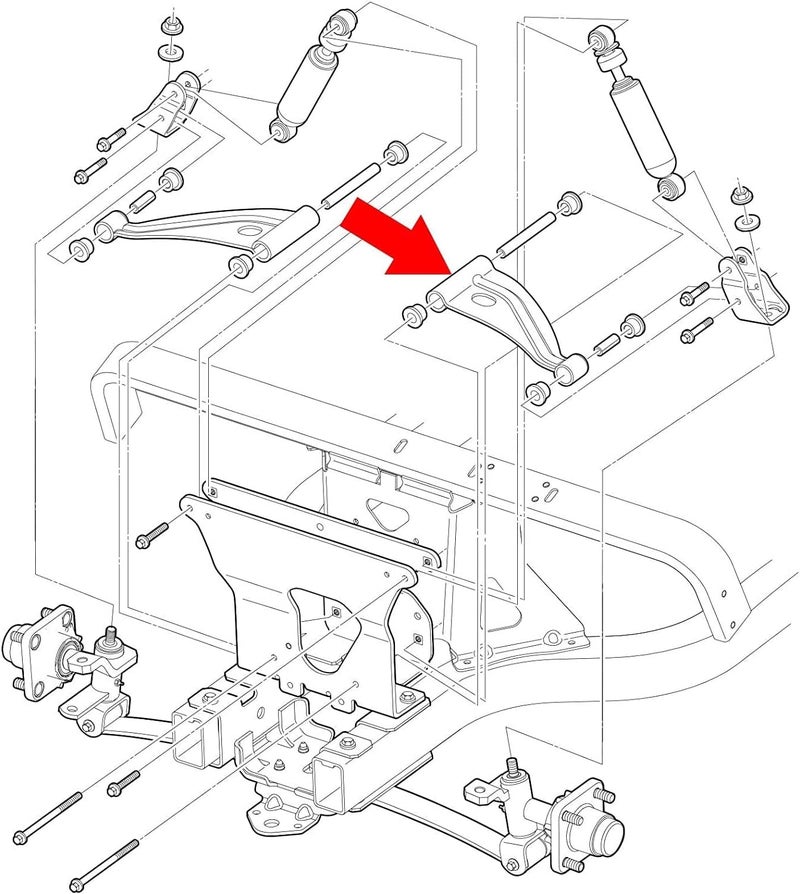Drive-up Club Car Control a Arm, Control Arm for Club Car Precedent 2004-Up and Tempo 2018-Up Golf Carts, Precedent Control Arms Delta A-Plate, OEM 102287301 103388501 - Image 4